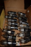 BOX OF VINTAGE USA ELECTRON TUBES,