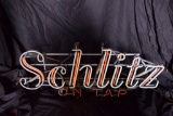 VINTAGE 1950'S SCHLITZ BREWERY NEON HANGING BEER SIGN