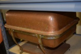 COPPER COATED VINTAGE CHAFING DISH WITH STERNO