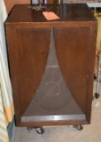JOHN KARLSON MID CENTURY SPEAKER CABINET WITH SPEAKER