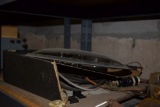 MISC. CLOCK AND RADIO PARTS, (CONTENTS OF SHELF)