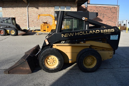 1999 NEW HOLLAND SKID LOADER, MODEL LX-885 SUPER BOOM,