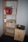 TAN TWO DRAWER FILE CABINET ON CASTERS, 19