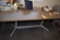CONFERENCE TABLE WITH LAMINATE TOP, METAL BASE,