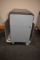 GRAY ROLLING FILE CABINET WITH TWO DRAWERS,