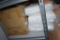 BOX AND (3) PACKS OF WHITE EQUIPMENT COVERS, 22