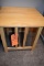 TAN WOOD END TABLE, 21