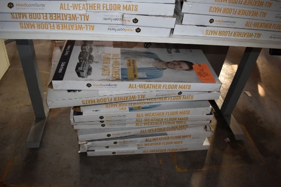 STACK OF FLOOR MATS-CARPET TYPE, NOT AS SHOWN ON BOX