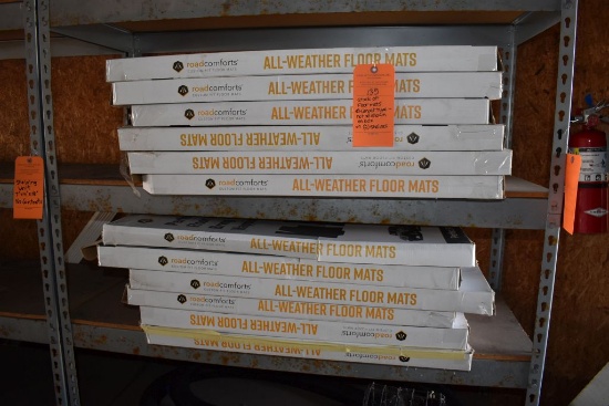 STACK OF FLOOR MATS-CARPET TYPE, NOT AS SHOWN ON BOX