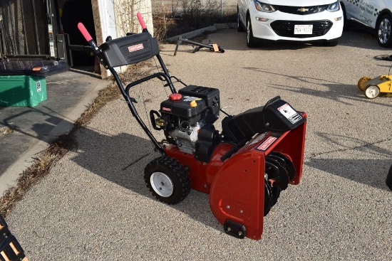 208cc MOTOR CRAFTSMAN 24" SNOWBLOWER, 2 STAGE