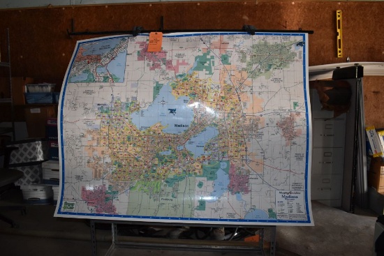 LARGE MADISON STREET MAP, 57" X 44"