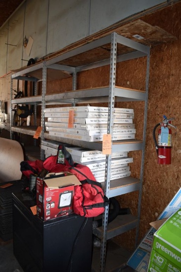 SHELVING UNIT, 7' X 4' X 18", NO CONTENTS