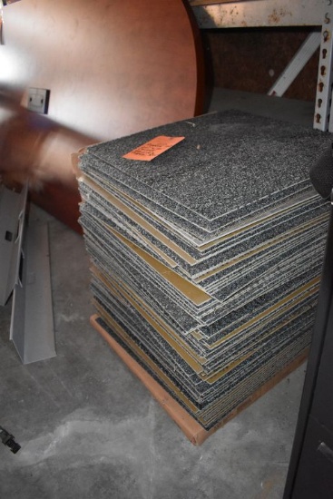 APPROX. 100 20" X 20" CARPET SQUARES, APPEAR NEW