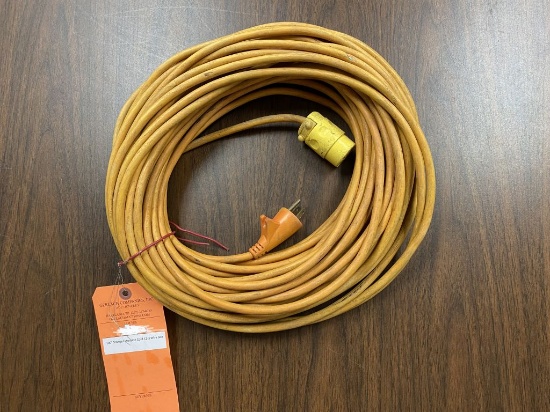 100' ORANGE EXTENSION CORD 12-3 WIRE SIZE