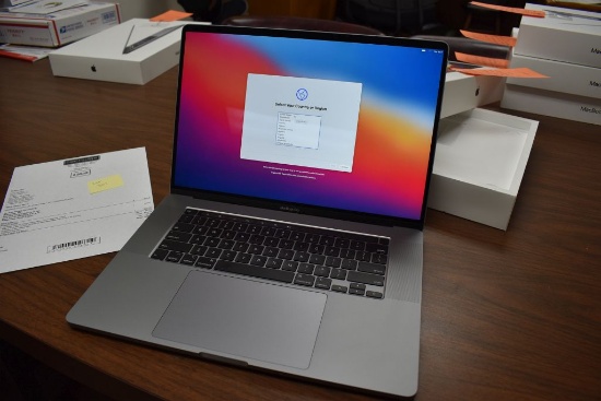 (2019) APPLE 16" MACBOOK PRO, SPACE GRAY, TOUCHBAR,