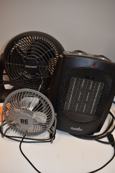 BLIZZARD MINI FAN, RE FAN AND DURA FLAME HEATER