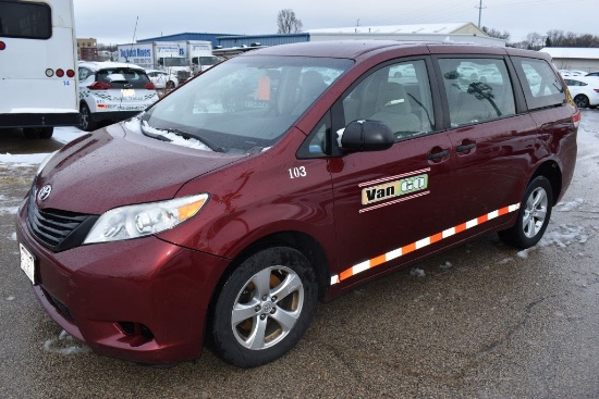 #103 (2014) TOYOTA SIENNA, VIN 5TDZK3DC7ES490853,