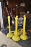 YELLOW FREESTAND BARRICADES