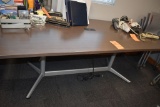 CONFERENCE TABLE WITH LAMINATE TOP, METAL BASE,