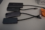(4) ASSSORTED USB HUBS