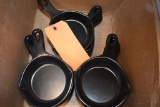 BOX WITH (18) INDIVIDUAL COOKIE PANS - BLACK CERAMIC