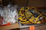 BOX WITH PLASTIC CIRCUIT & BOX WITH CORDS,
