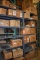 (4) METAL SHELVING UNITS (BACK TO BACK) WITH