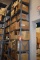 (2) METAL SHELVING UNITS WITH ALL CONTENTS,