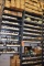 (2) METAL SHELVING UNITS WITH ADJUSTABLE SHELVES,