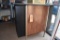 STAND ALONE WOOD BAR WITH BROWN WOODLOOK TOP,