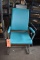 TEAL VINYL ROCKING CHAIR