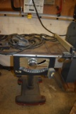 SMALL CRAFTSMAN TABLE SAW ON CASTER BASE