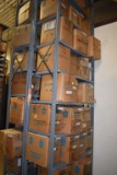 (2) METAL SHELVING UNITS WITH ALL CONTENTS,