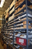 (11) METAL SHELVING UNITS WITH ALL CONTENTS,