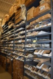 (11) METAL SHELVING UNITS WITH ALL CONTENTS,