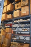 (2) METAL SHELVING UNITS WITH ADJUSTABLE SHELVES -