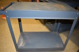 TWO SHELF METAL SHOPCART ON 5