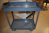 TWO SHELF METAL SHOP CART WITH 5