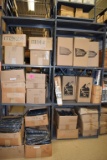 (2) GRAY METAL SHELVING UNITS WITH CONTENTS;