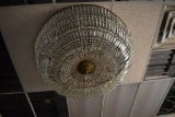 LARGE CHANDELIER CEILING LIGHT, APPROX. 4' DIAMETER