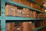 LARGE QUANTITY OF CASTERS ON THREE CENTER SHELVES