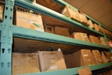 LARGE QUANTITY OF CASTERS ON TOP THREE SHELVES