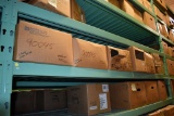 LARGE QUANTITY OF CASTERS ON THREE CENTER SHELVES