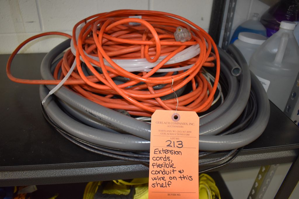 EXTENSION CORDS, FLEXIBLE CONDUIT AND WIRE ON Proxibid