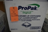 (1) BOX OF PROPAK SINGLE COMPARTMENT 9