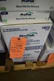 (2) BOXES OF PROPAK BLU NITRILE GLOVES, MEDIUM