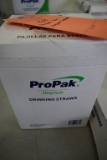 BOX OF PROPAK WRAPPED STRAWS
