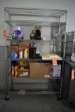 4' WIDE FREEZER RACKING UNIT ON CASTERS,