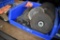 LARGE BIN OF ASSORTED GRINDING WHEELS