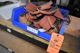 BIN OF AIR FILE BELTS & SOME LARGER BELTS